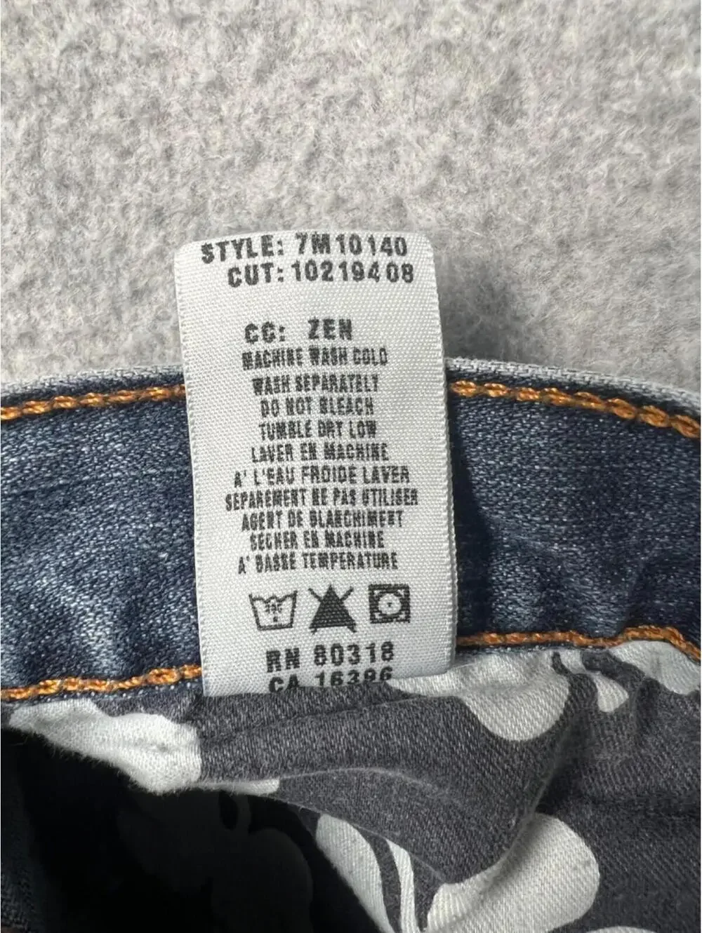 Y2K 90s Lucky Brand Dungarees Zen Straight Leg Jeans Womens Sz 32 Flap Pocket